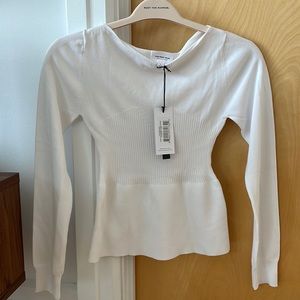 Who what wear white boatneck sweater